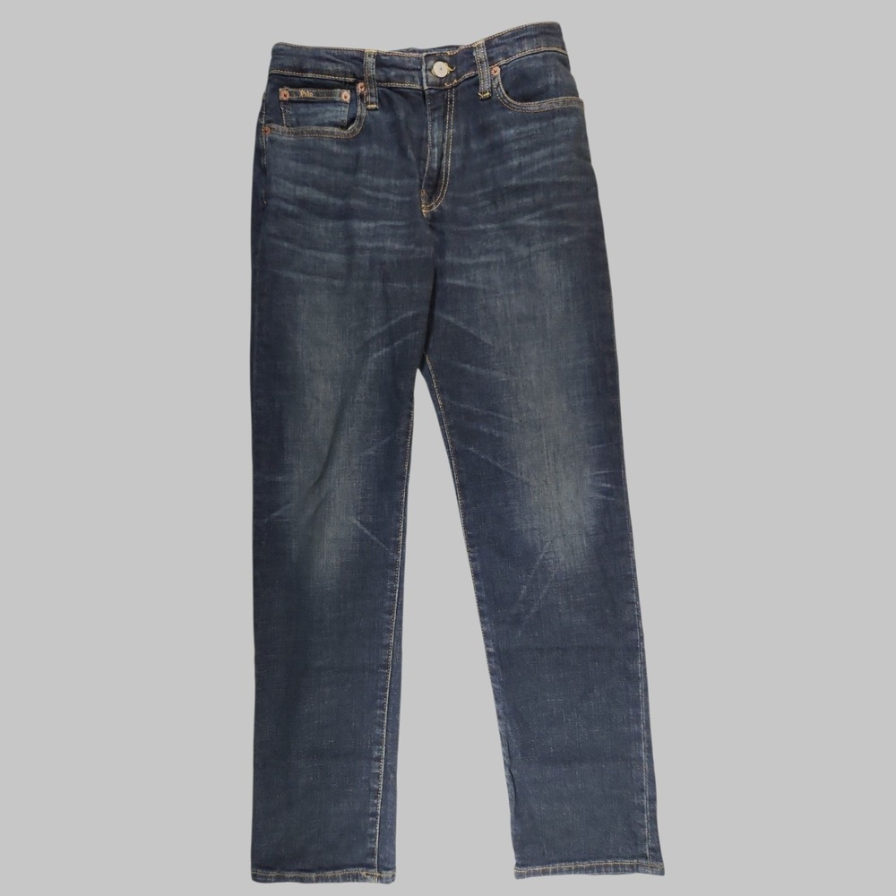 POLO Ralph Lauren Boys Size 16 Jeans Dark Wash Denim Slim Fit Stretch